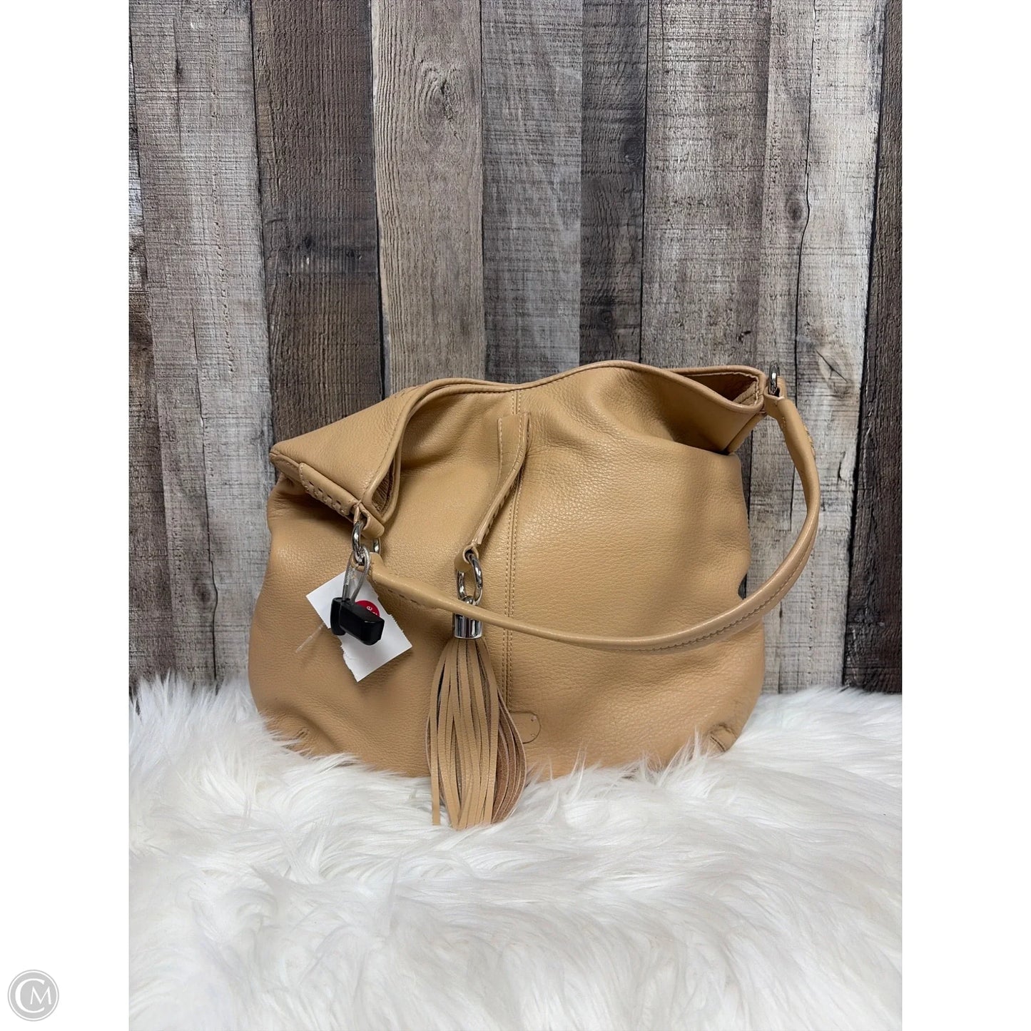 Handbag Leather By Lauren By Ralph Lauren, Size: Large