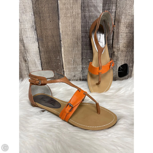 Sandals Flats By Marc Fisher In Orange, Size: 7