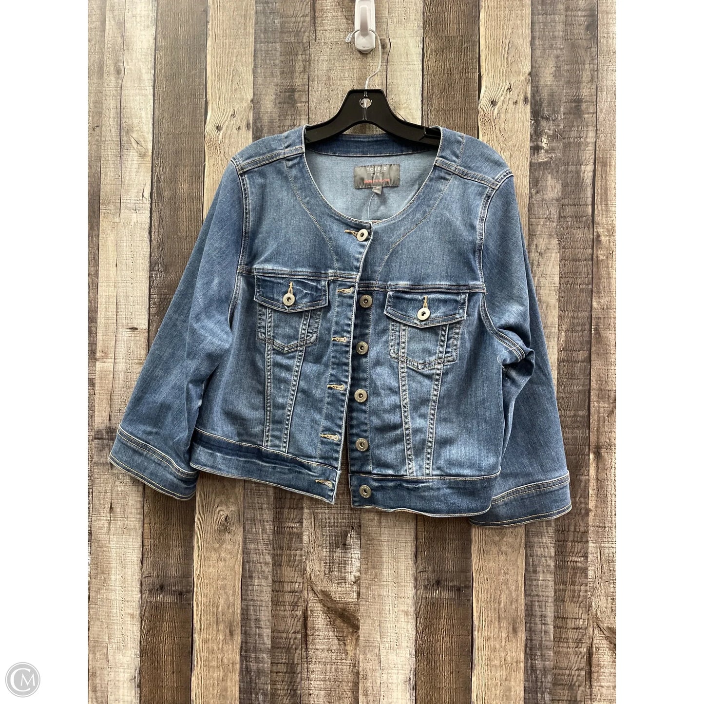 Jacket Denim By Torrid In Blue Denim, Size: 2x
