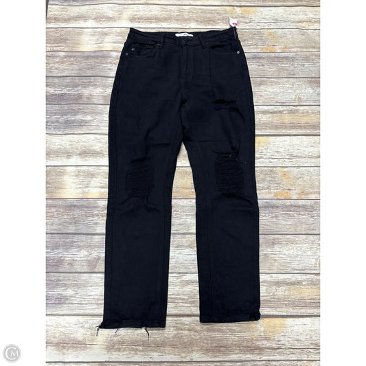Jeans Skinny By Kancan In Black Denim, Size: 10
