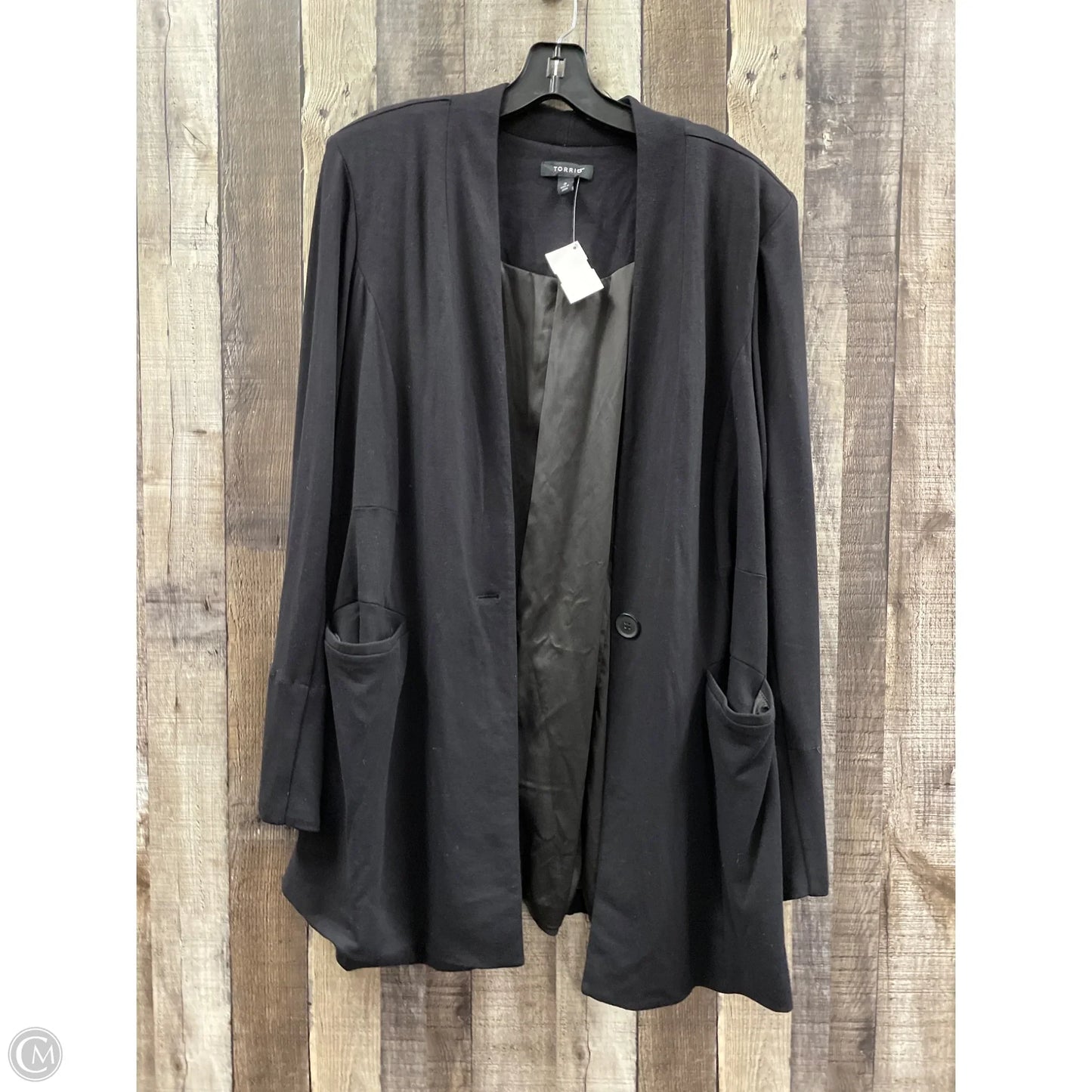 Blazer By Torrid In Black, Size: 3x