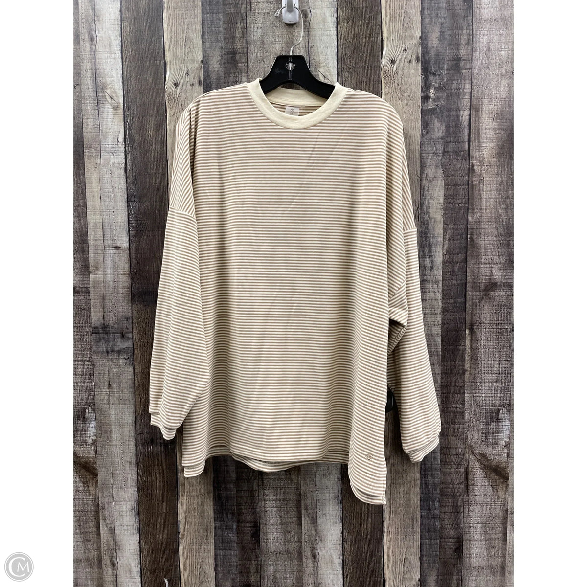 Top Long Sleeve By As Revival In Striped Pattern, Size: S