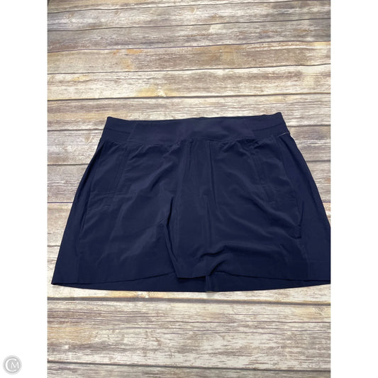 Athletic Skort By Athleta In Navy, Size: 1x