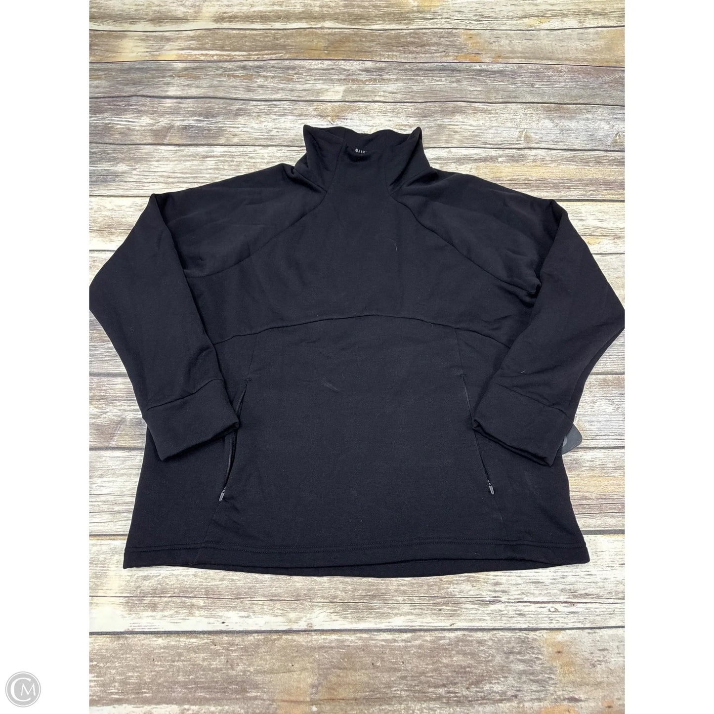 Athletic Sweatshirt Collar By Athleta In Black, Size: Xl