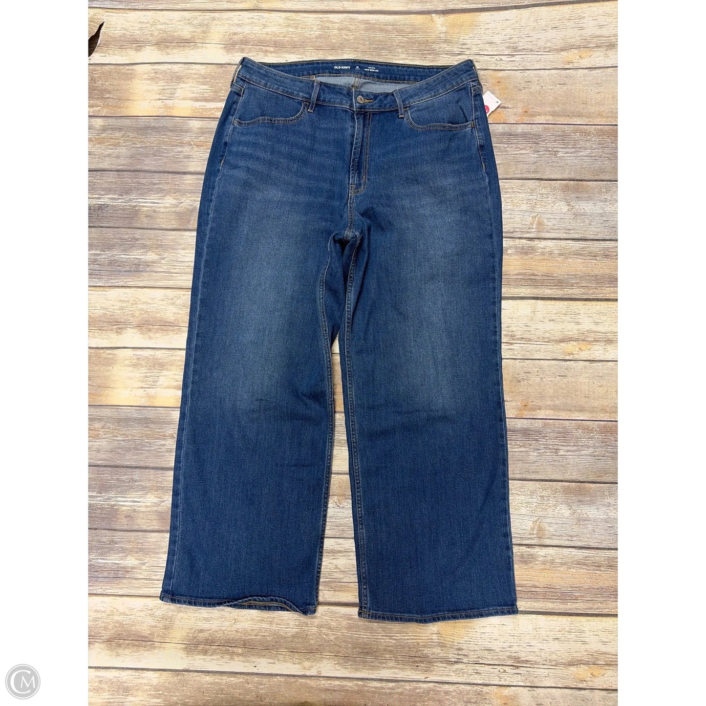 Jeans Wide Leg By Old Navy In Blue Denim, Size: 16