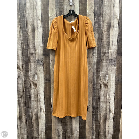 Dress Casual Maxi By Nine West In Tan, Size: Xl