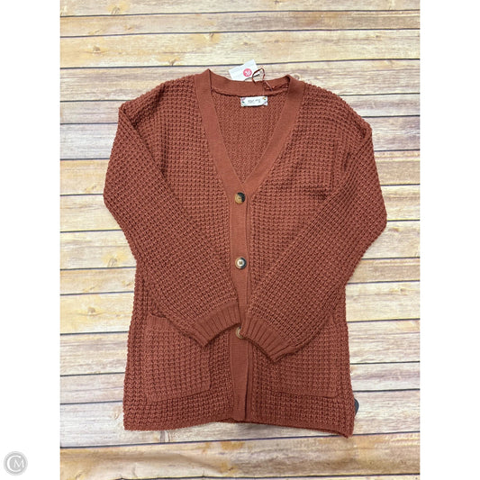 Sweater Cardigan By Pink Rose In Red, Size: S