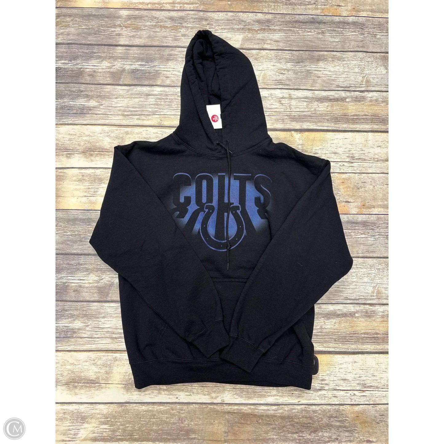 Athletic Sweatshirt Hoodie By Nfl In Black, Size: M