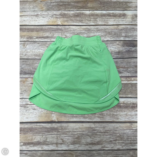 Athletic Skort By Lululemon In Green, Size: 2