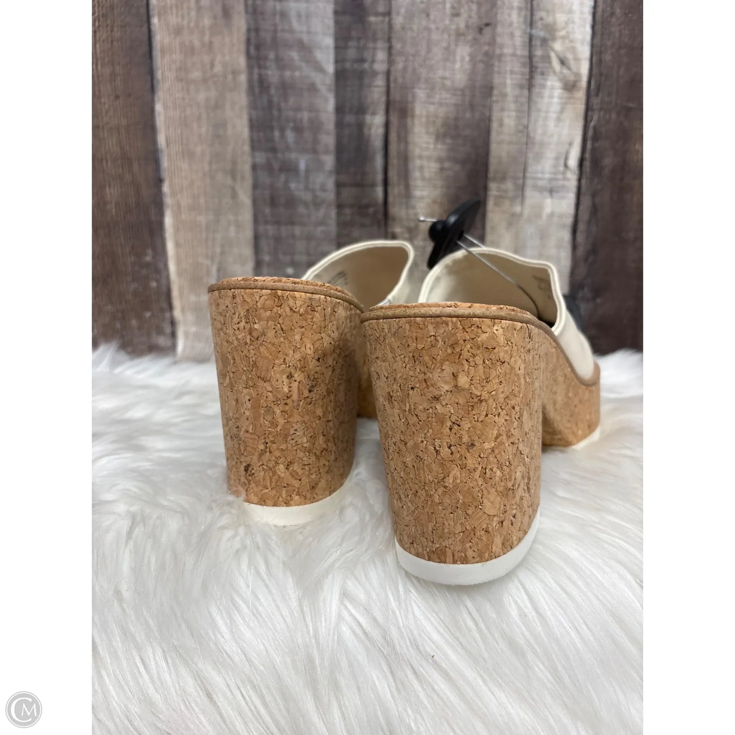 Sandals Heels Block By Aldo In Beige, Size: 8.5