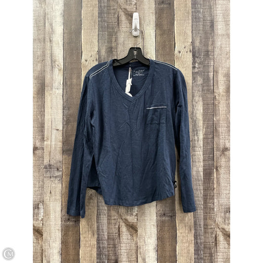 Top Long Sleeve By Cme In Navy, Size: M