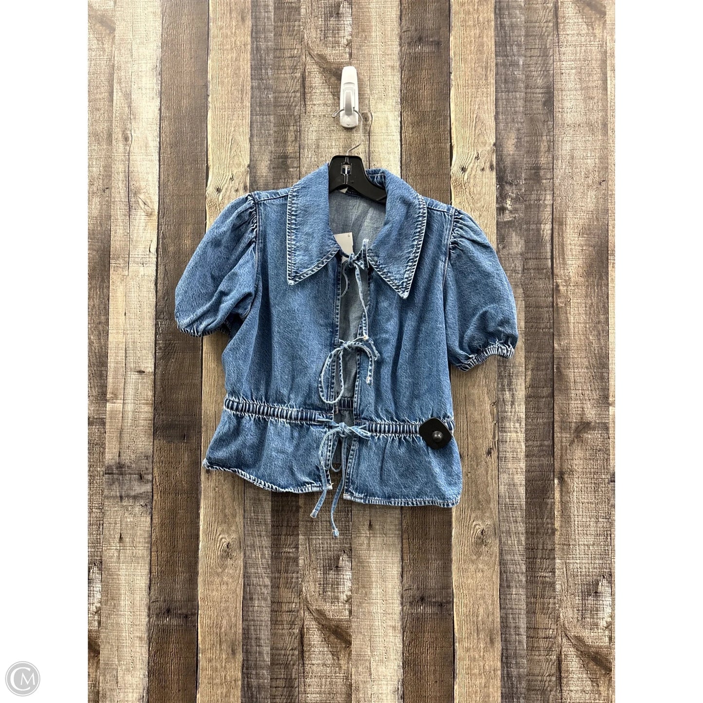 Jacket Denim By American Eagle In Blue Denim, Size: S