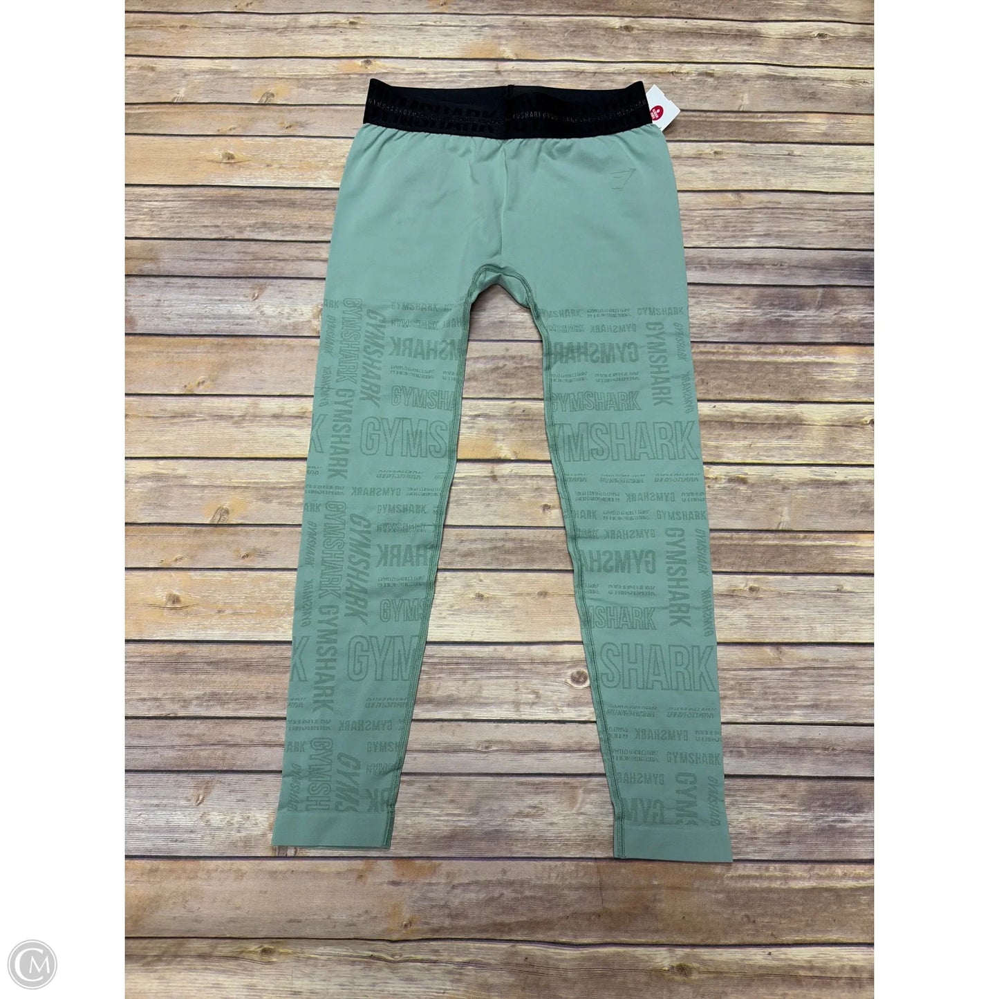Athletic Leggings By Gym Shark In Green, Size: Xl
