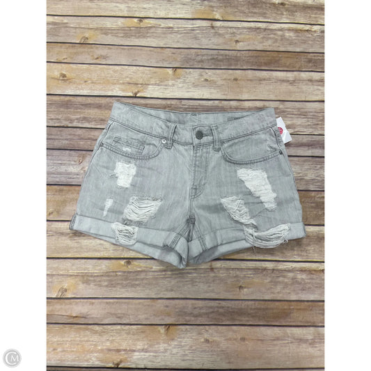 Shorts Designer By All Saints In Grey Denim, Size: 4
