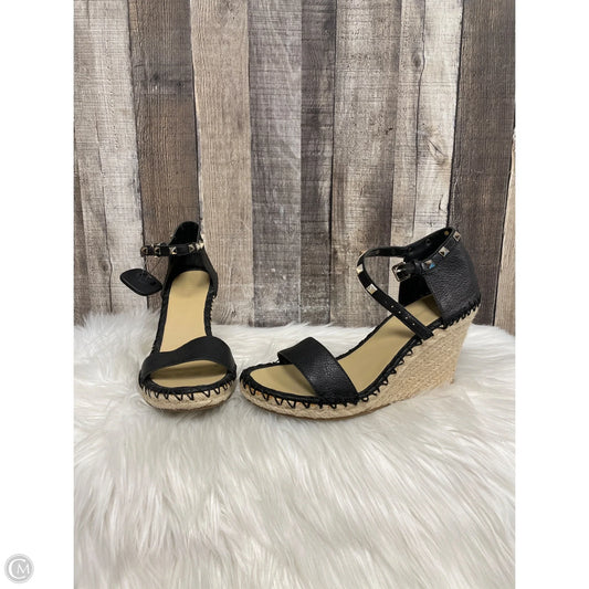 Sandals Heels Wedge By Marc Fisher In Black, Size: 9