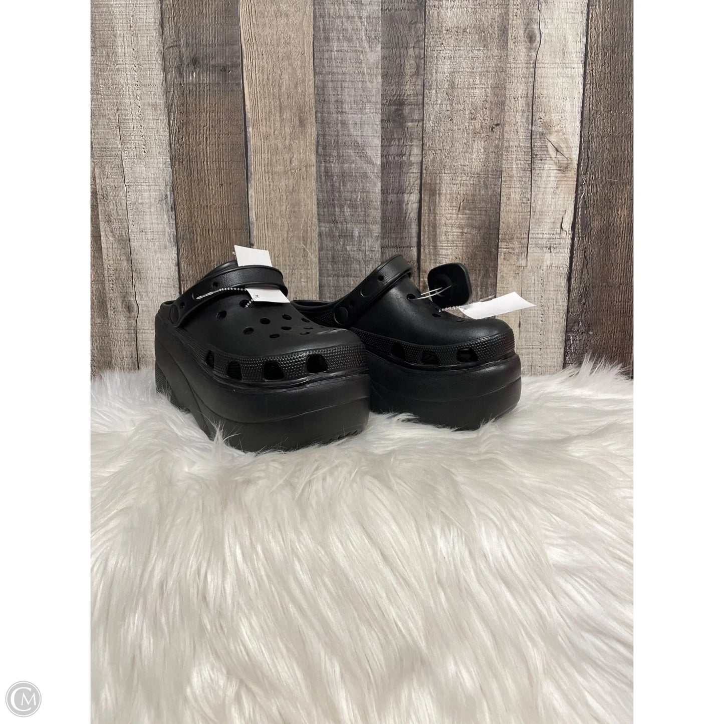 Sandals Heels Platform By Cmf In Black, Size: 8