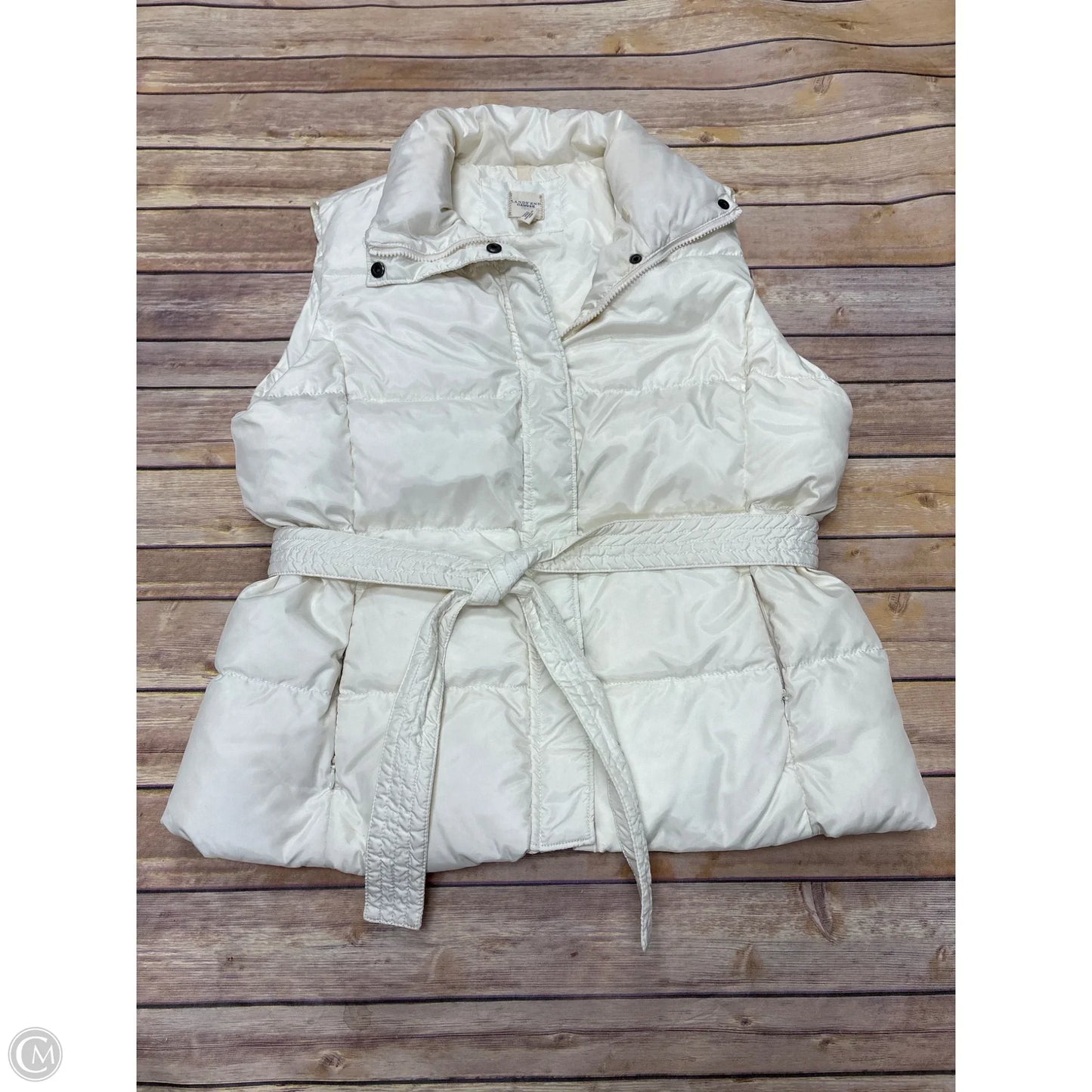 Vest Puffer & Quilted By Lands End In Cream, Size: L