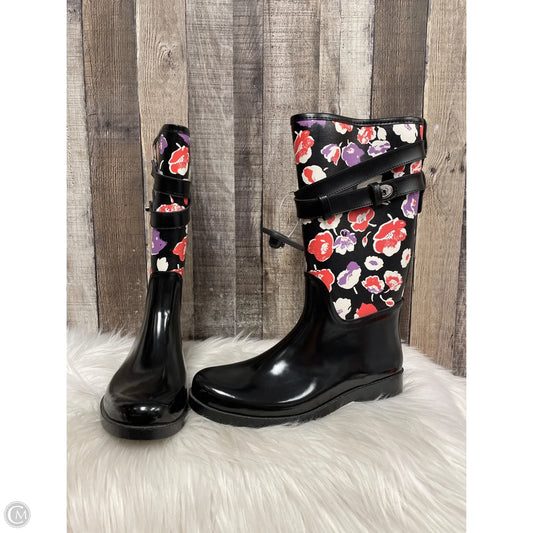 Boots Designer By Coach In Multi-colored, Size: 8