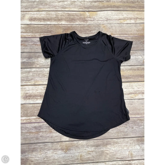 Athletic Top Short Sleeve By Tek Gear In Black, Size: M