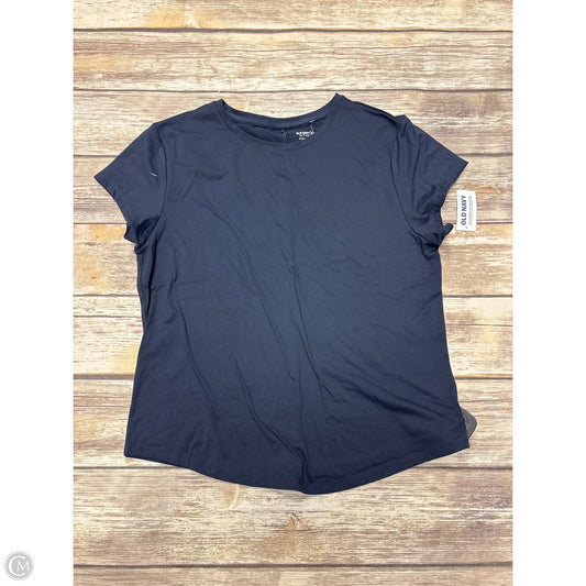 Athletic Top Short Sleeve By Old Navy In Navy, Size: L