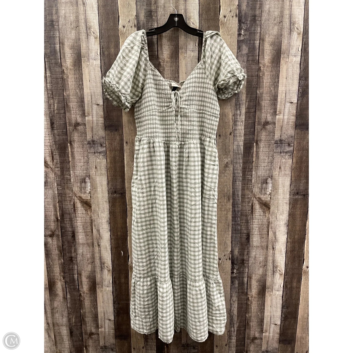 Dress Casual Maxi By Universal Thread In Checkered Pattern, Size: L