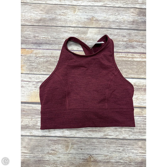 Athletic Bra By Joy Lab In Maroon, Size: M