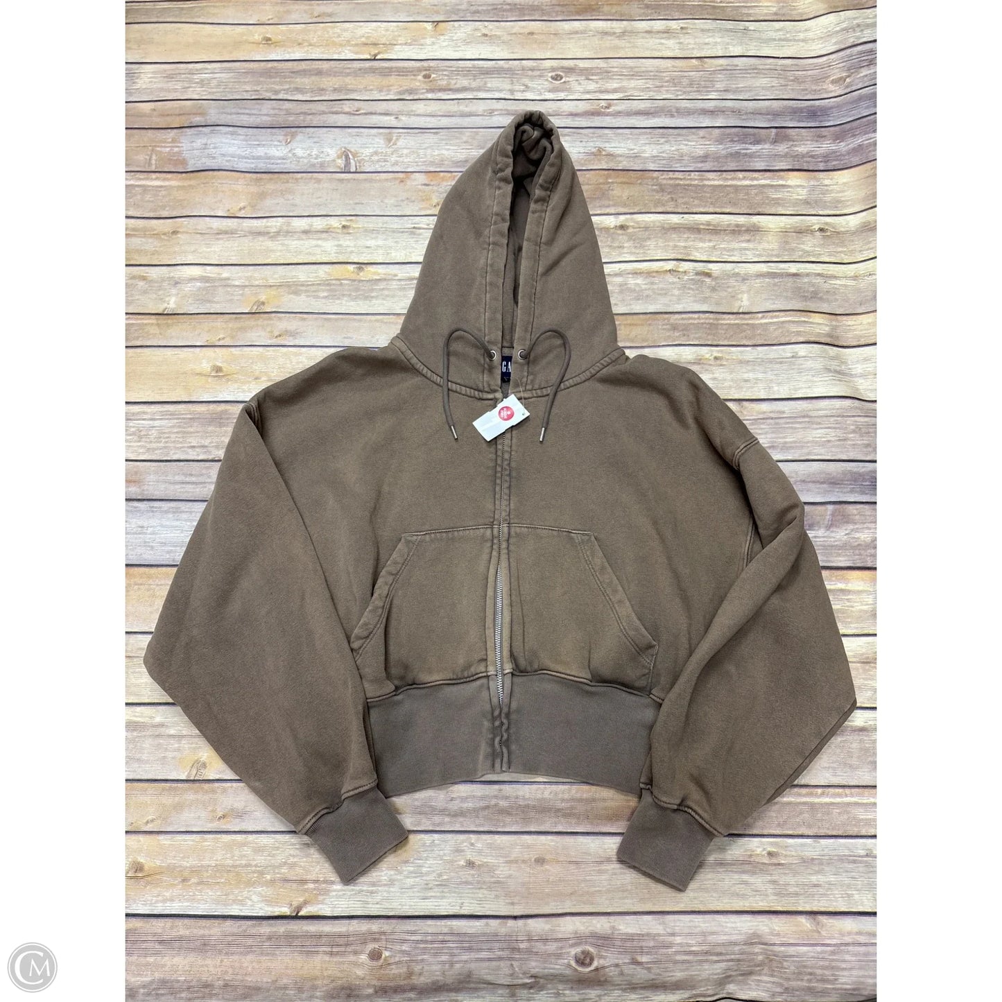 Sweatshirt Hoodie By Gap In Brown, Size: S
