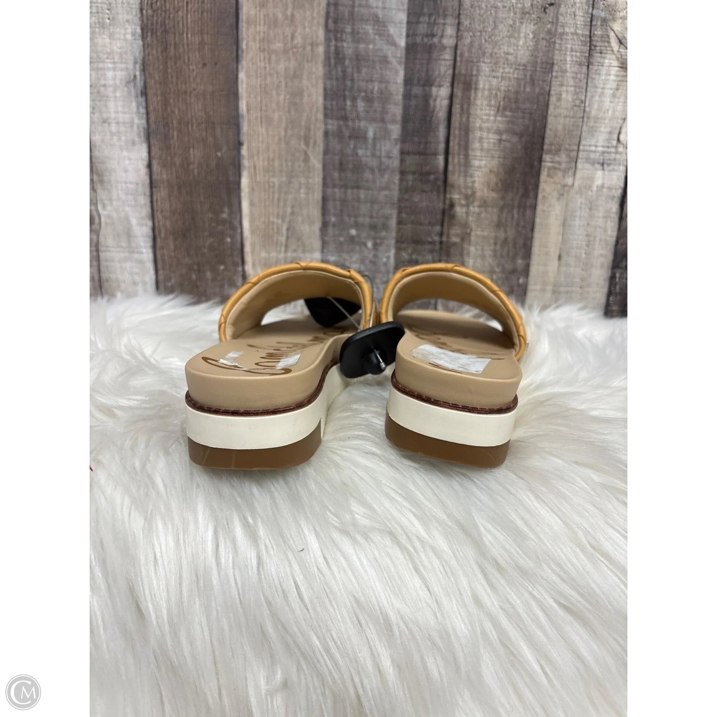Sandals Heels Wedge By Sam Edelman In Tan, Size: 6.5