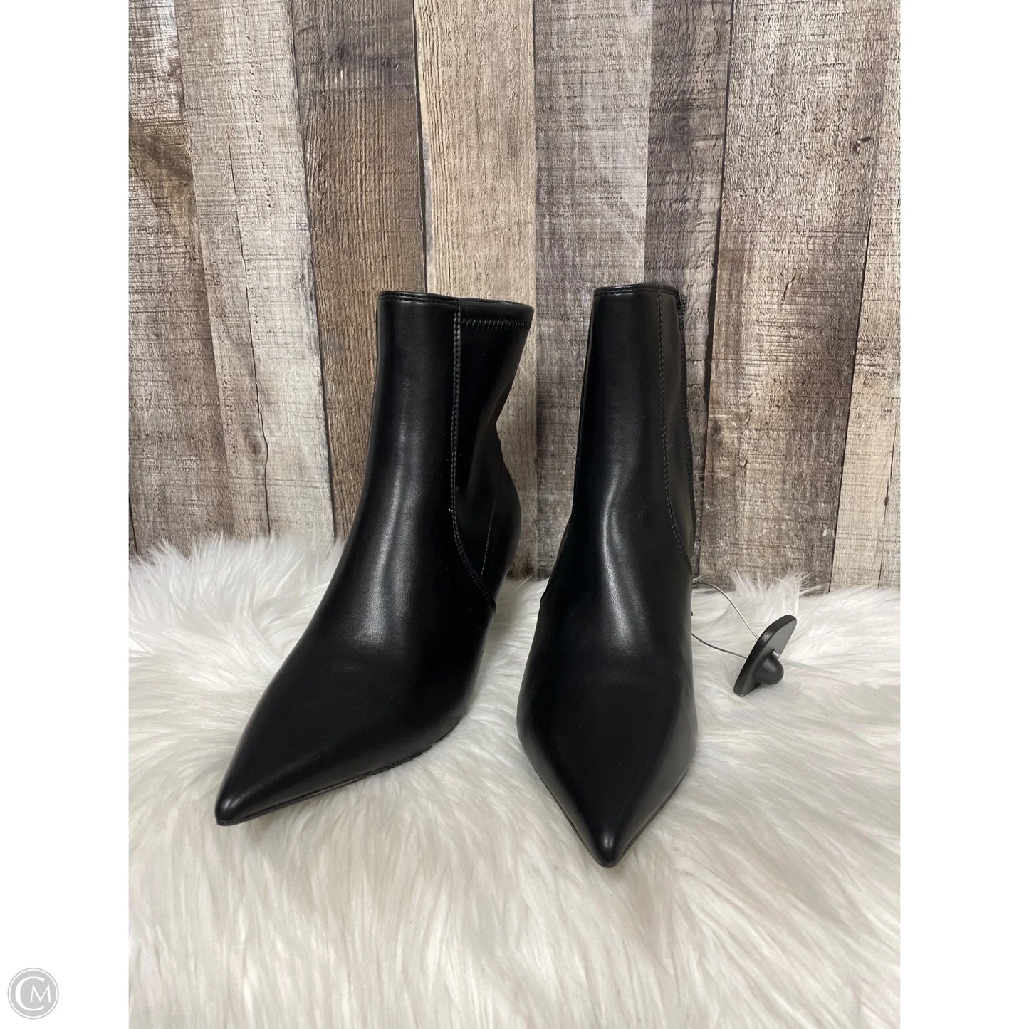 Boots Ankle Heels By Apt 9 In Black, Size: 8