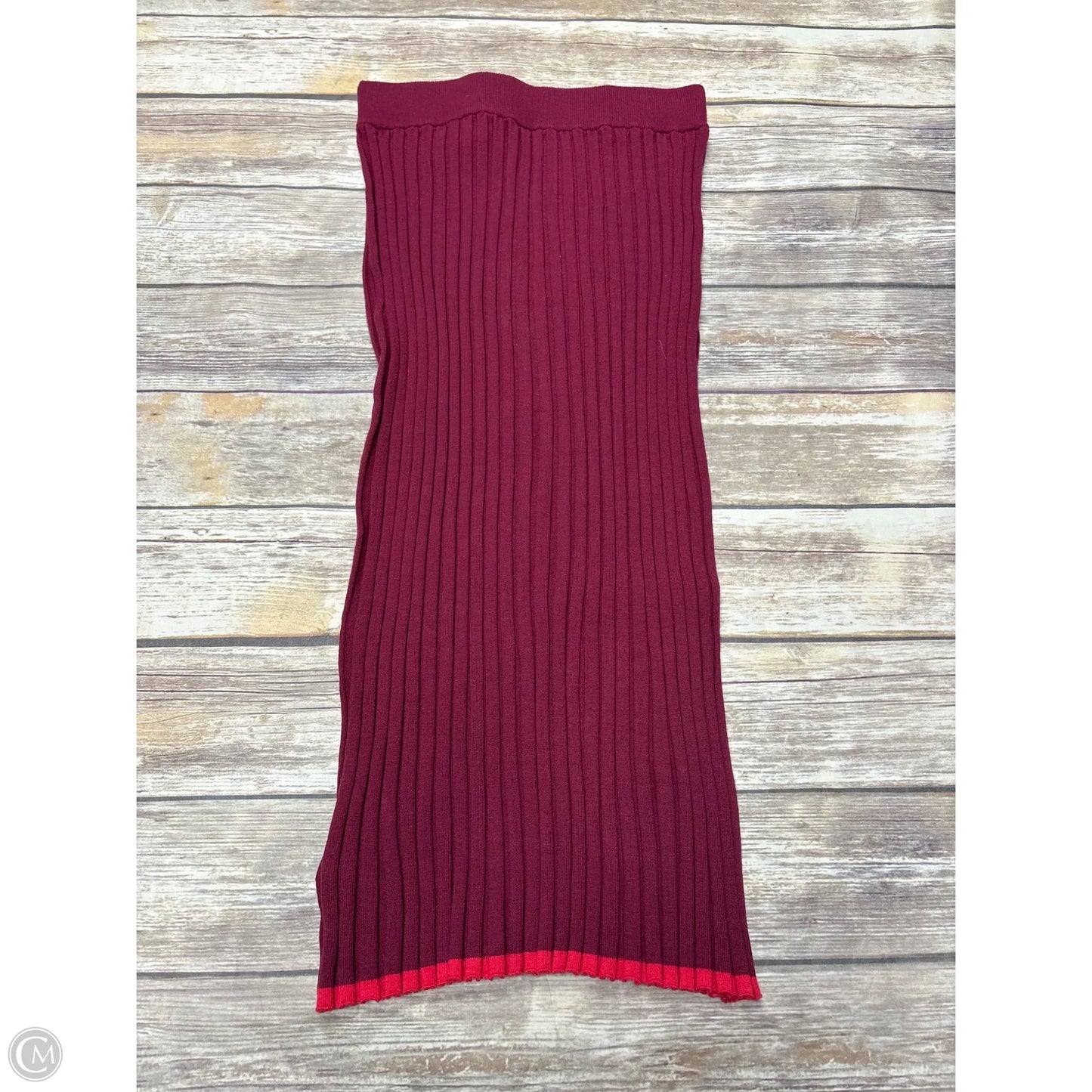 Skirt Maxi By Ann Taylor In Maroon, Size: S