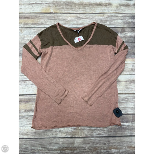 Top Long Sleeve By Bke In Multi-colored, Size: M