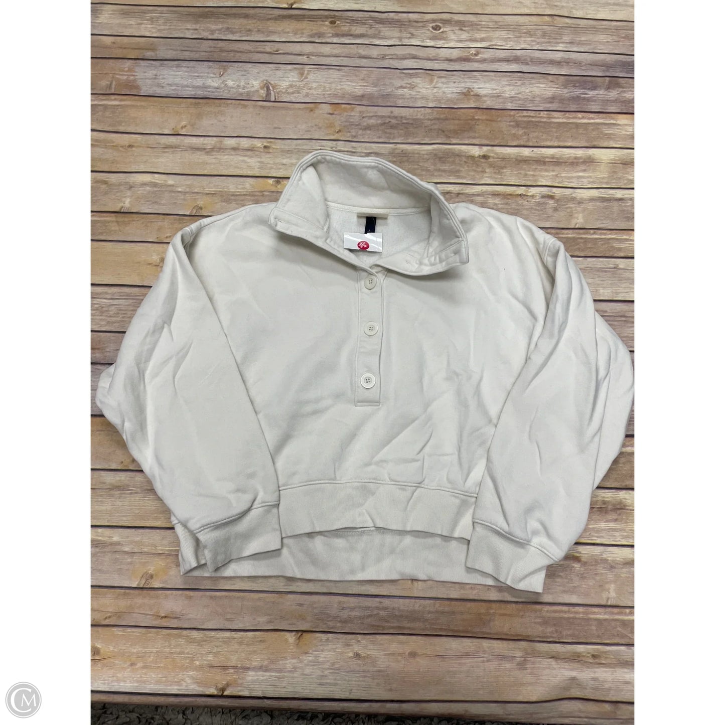 Sweatshirt Collar By Universal Thread In Cream, Size: L