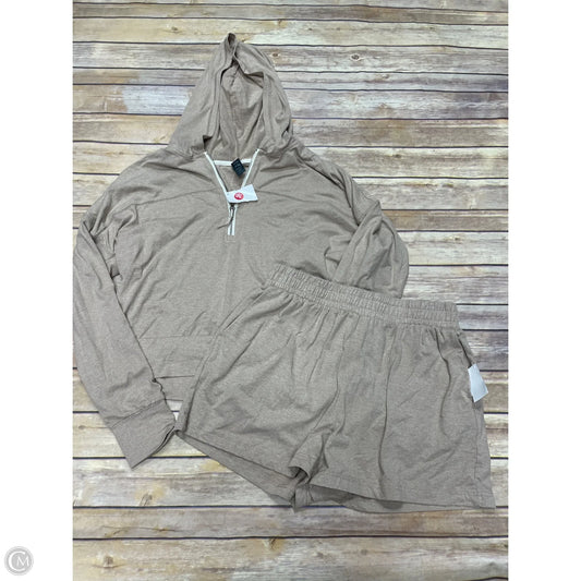 Shorts Set By Zobha In Tan, Size: L