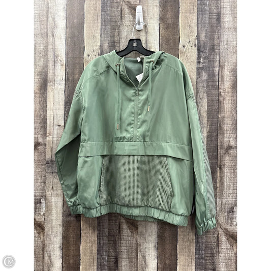 Athletic Jacket By Cato In Green, Size: L