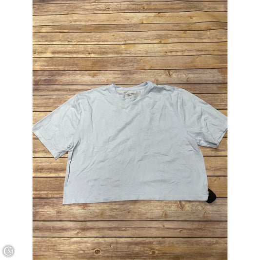 Athletic Top Short Sleeve By Calvin Klein In Blue, Size: M