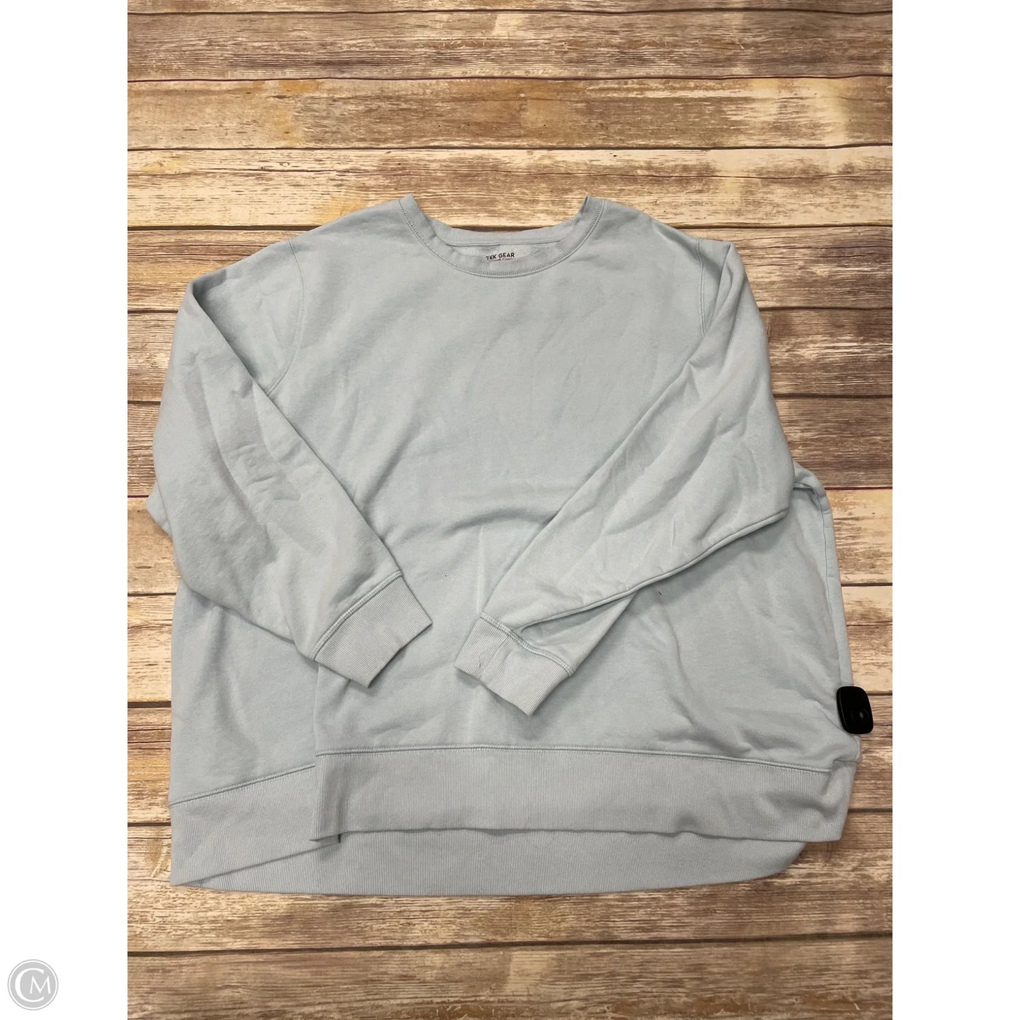 Athletic Sweatshirt Crewneck By Tek Gear In Blue, Size: 3x