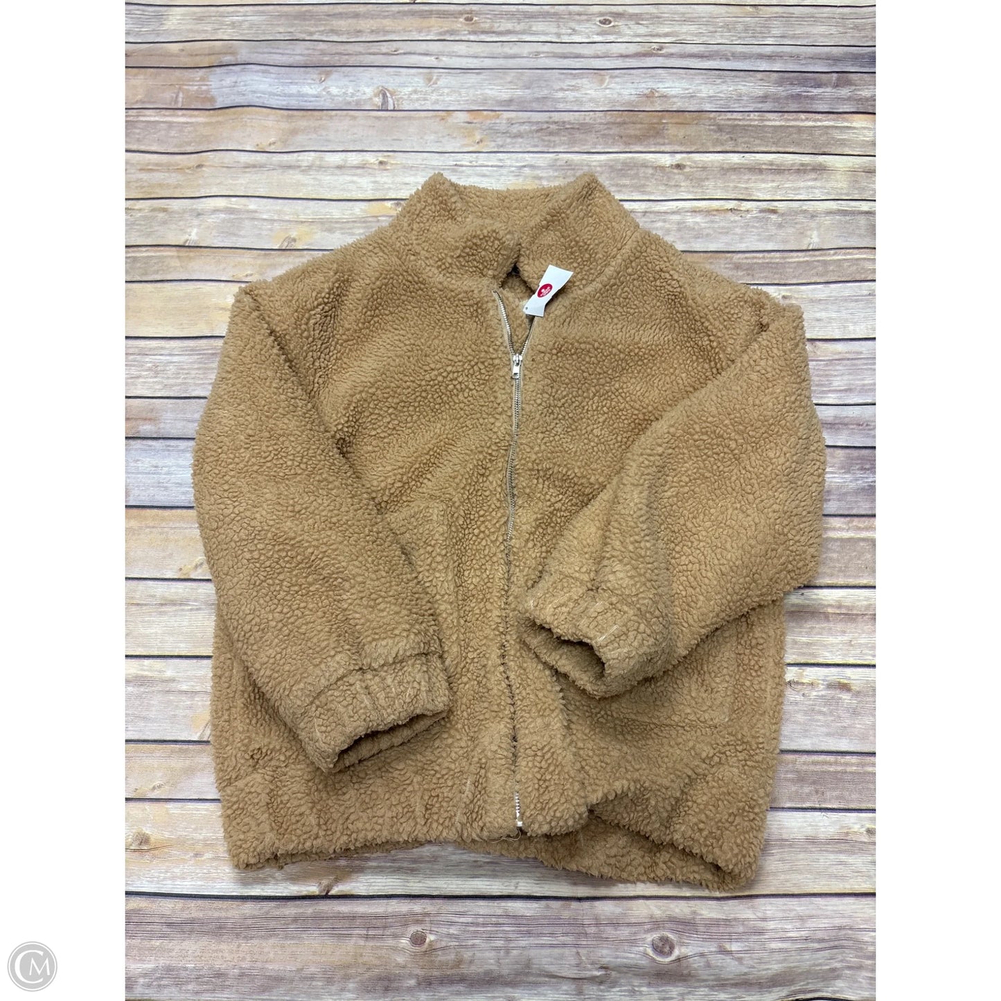 Jacket Fleece By Zaful In Beige, Size: S