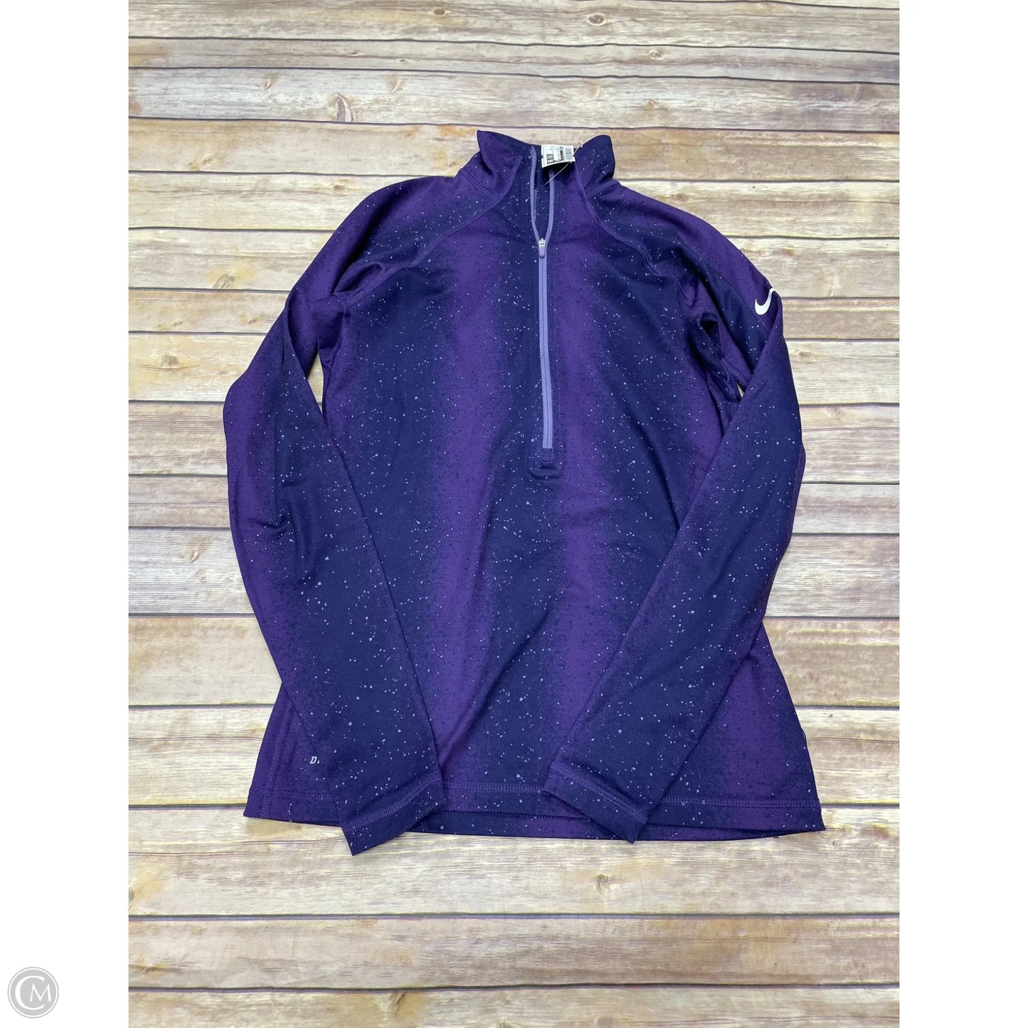 Athletic Sweatshirt Collar By Nike In Purple, Size: M