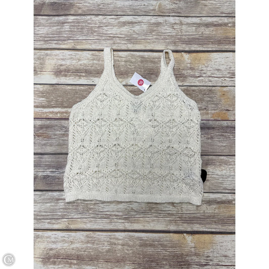 Top Sleeveless By A New Day In Cream, Size: S