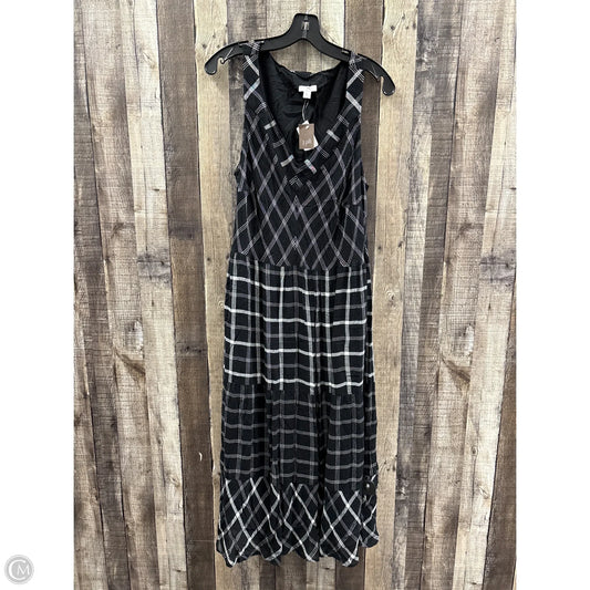 Dress Casual Maxi By J. Jill In Black, Size: Xl
