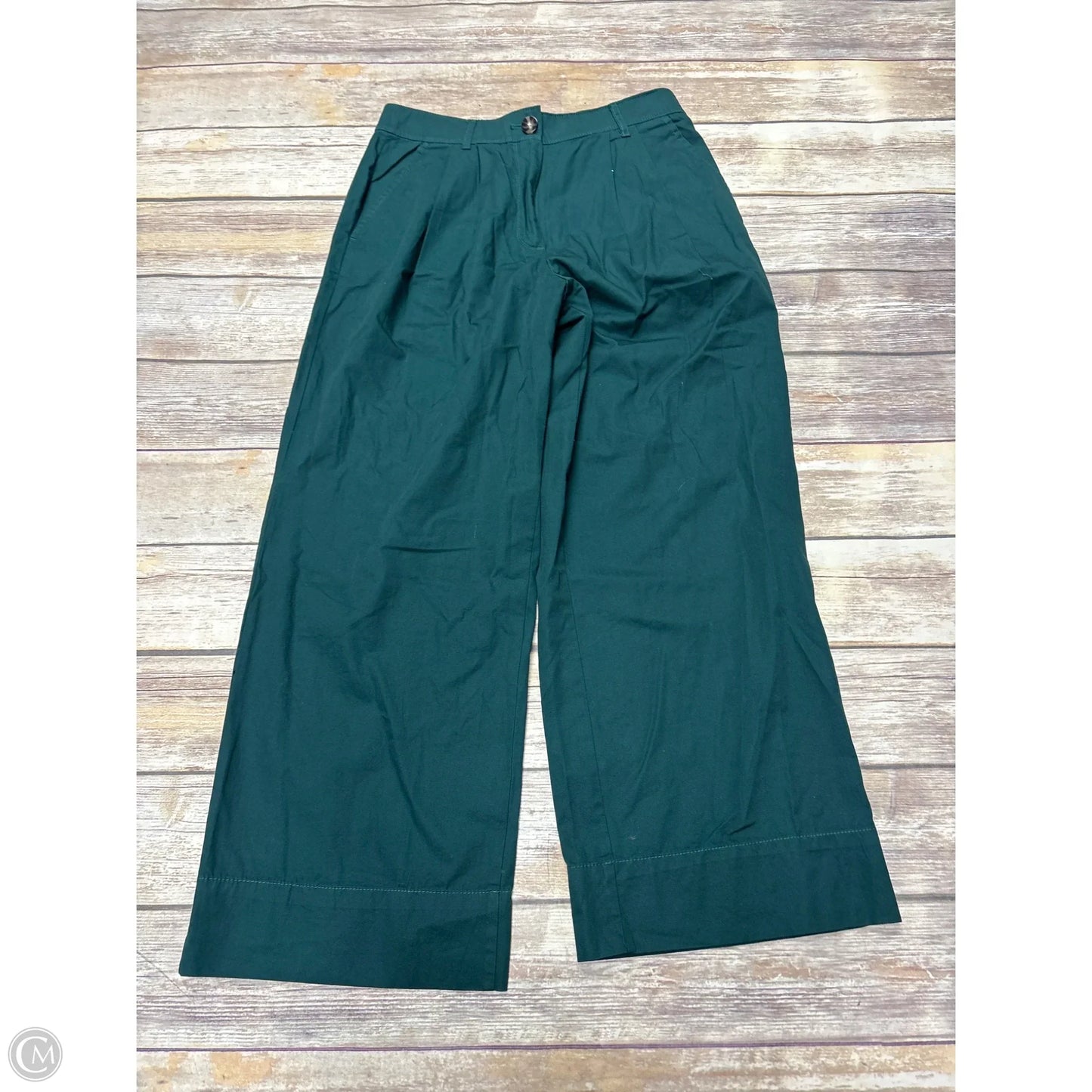 Pants Wide Leg By Loft In Green, Size: 4p