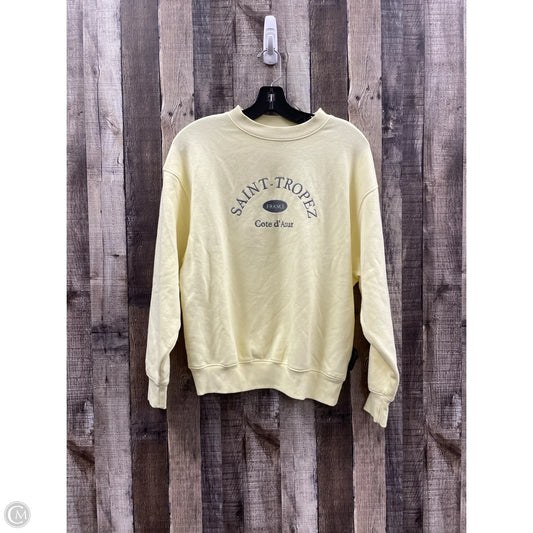 Sweatshirt Crewneck By Wild Fable In Yellow, Size: Xxs
