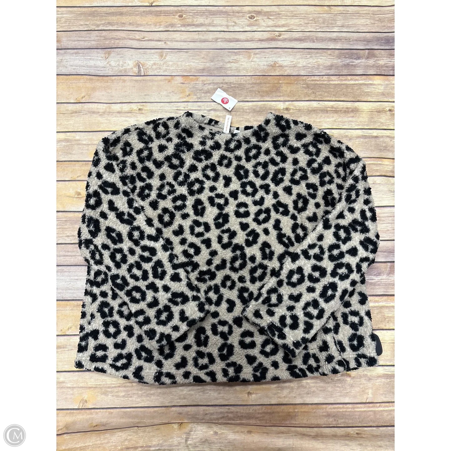 Jacket Fleece By Joyspun In Animal Print, Size: Xl