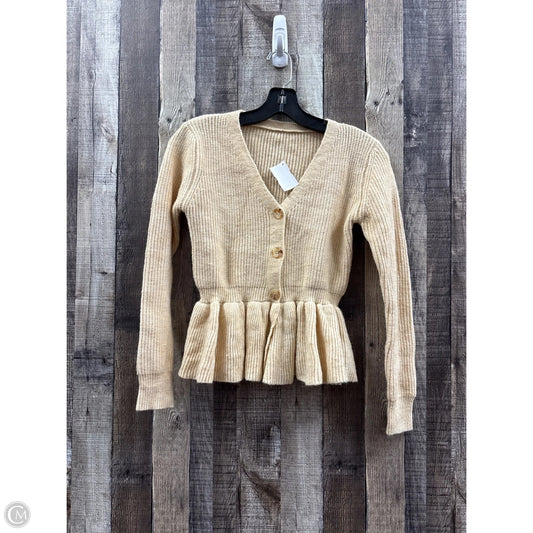 Sweater Cardigan By Shein In Beige, Size: S