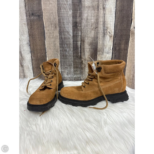 Boots Ankle Heels By Naturalizer In Brown, Size: 7.5