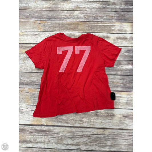 Top Short Sleeve By American Eagle In Red, Size: L