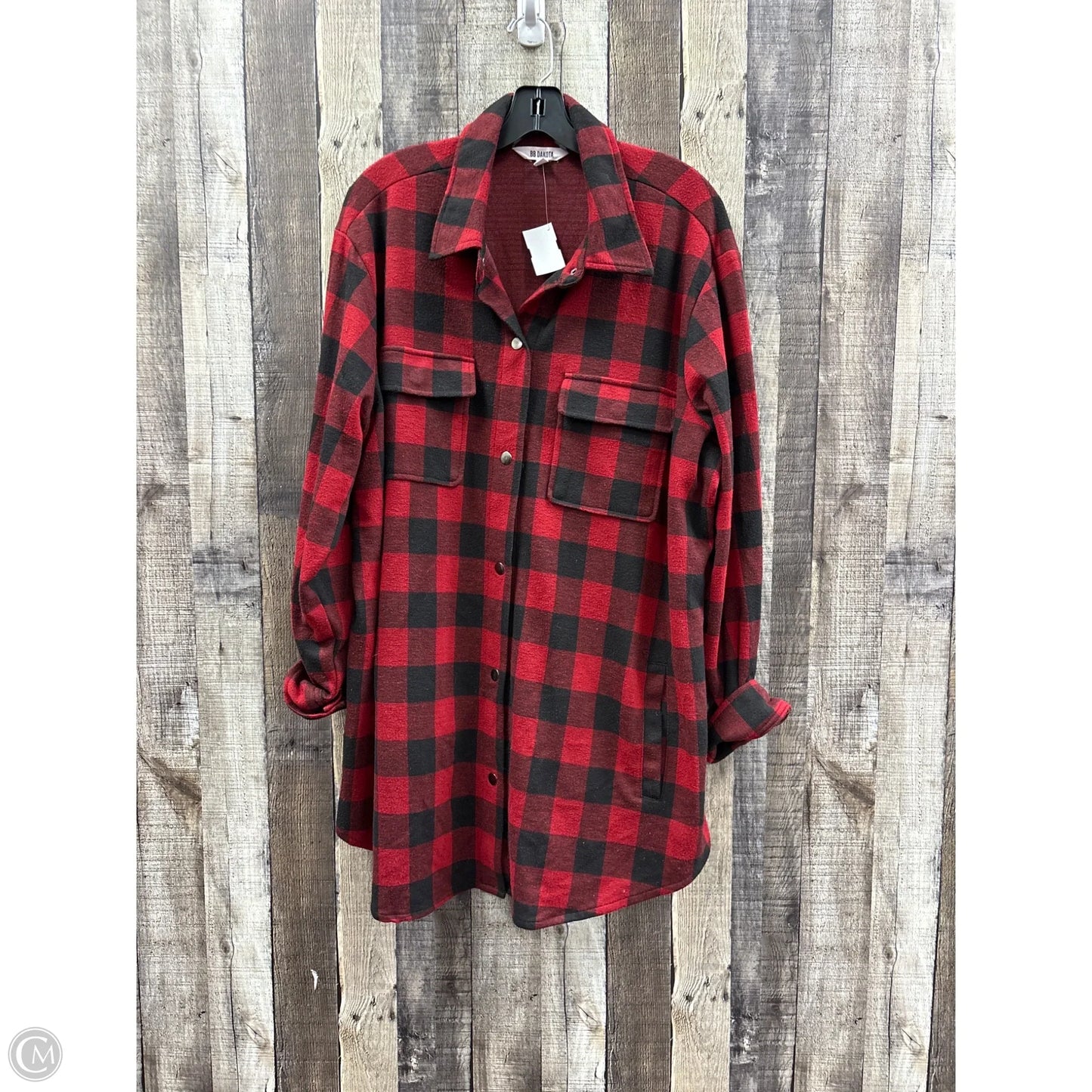 Jacket Shirt By Bb Dakota In Plaid Pattern, Size: 2x