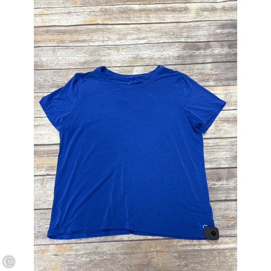 Athletic Top Short Sleeve By Gapfit In Blue, Size: Xl