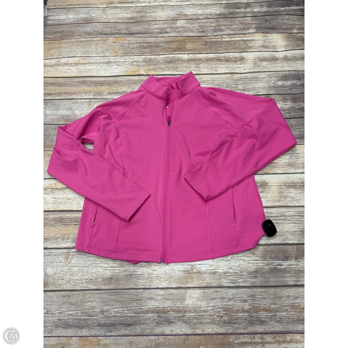 Athletic Jacket By Tek Gear In Pink, Size: Xxl
