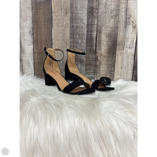 Sandals Heels Block By Merona In Black, Size: 6